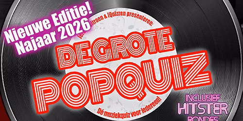 De Grote PopQuiz van Hoogeveen – Najaar 2026 Editie in Hoogeveen