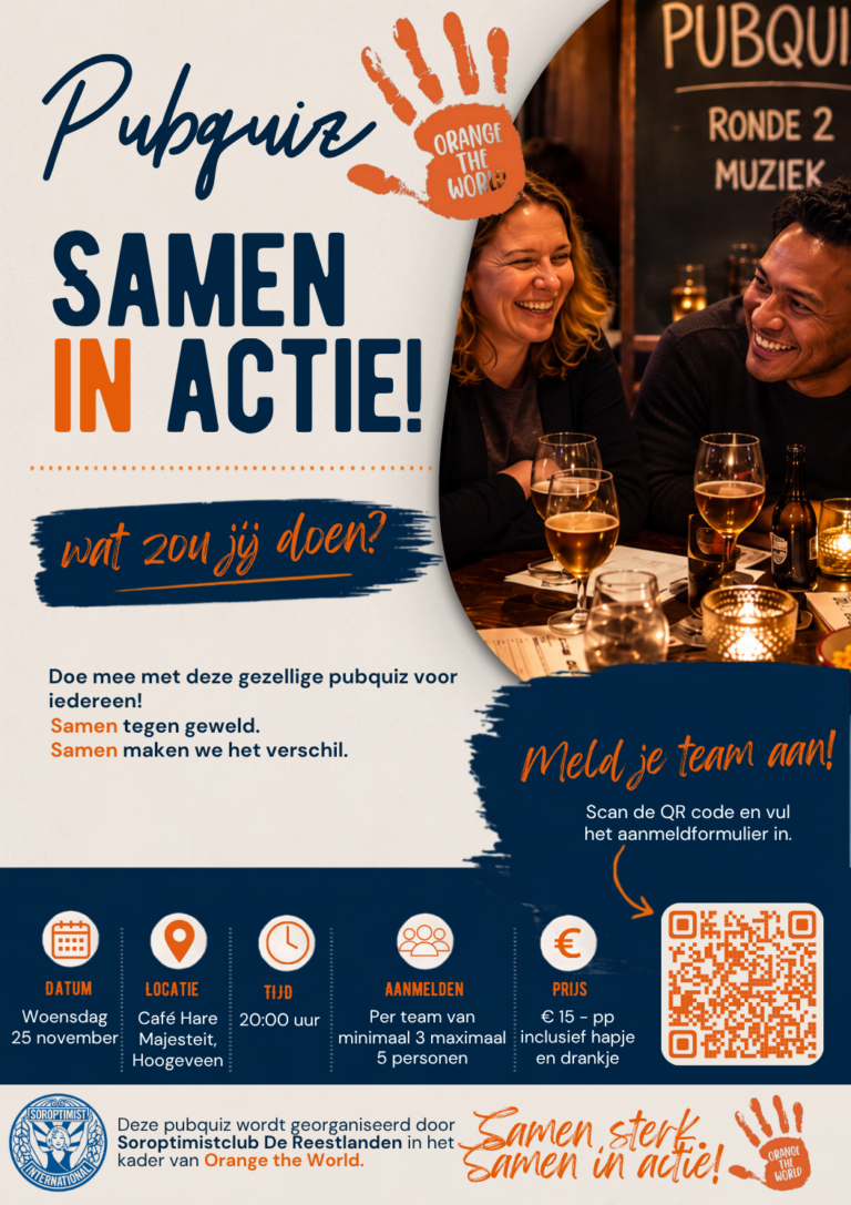 Pubquiz Samen in actie! Wat zou jij doen? — Uitgaan in Hoogeveen